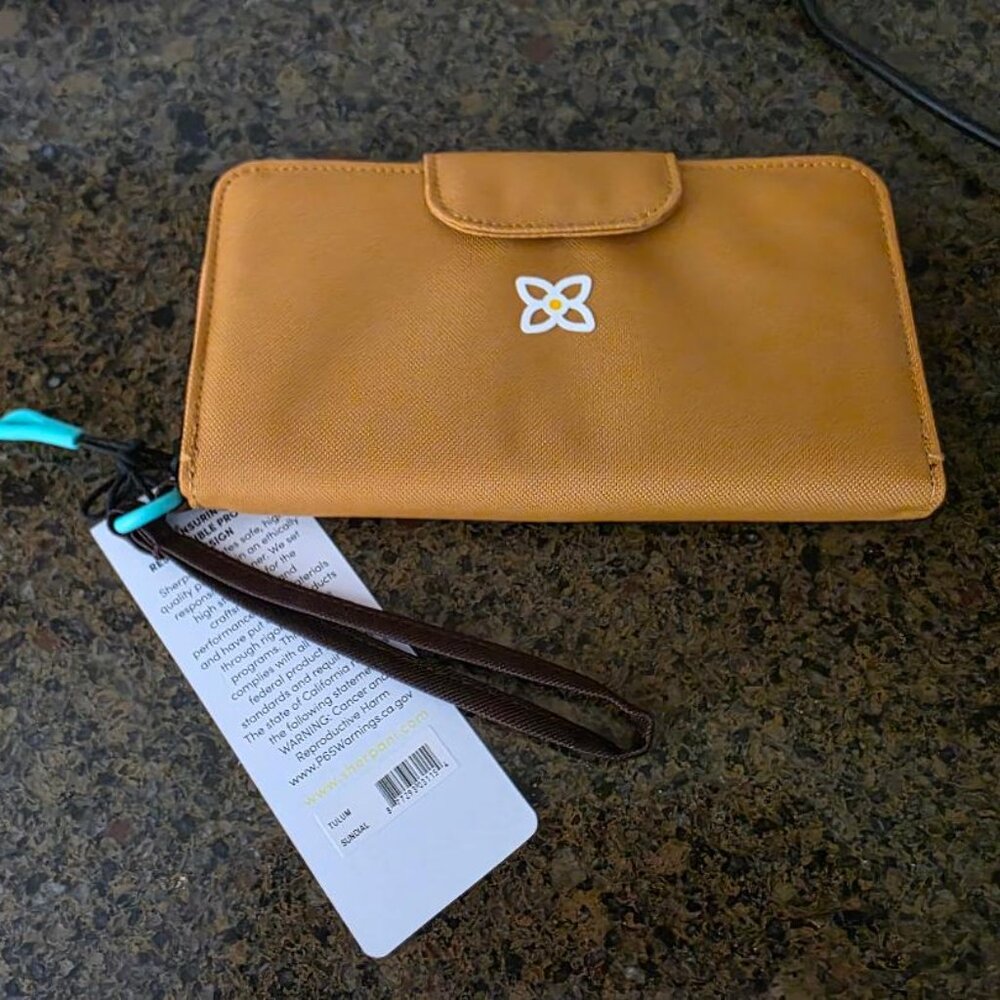 Sherpani Tulum RFID Wallet/Wristlet, Sundial Yellow